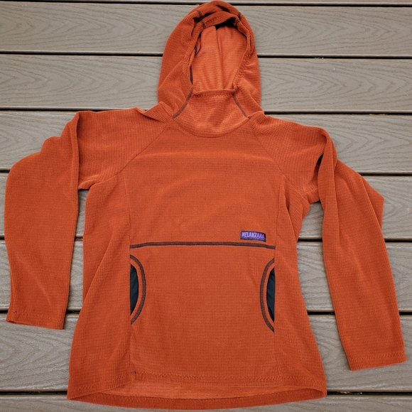 Melanzana Other - Kid's XL - Melanzana Micro Grid Hoodie in Rust